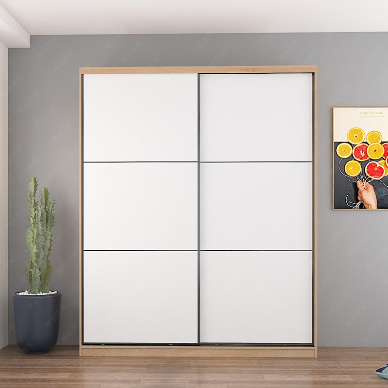 f制定家用卧室移门t衣柜推拉门多功能滑橱门柜衣IRF小户型现代