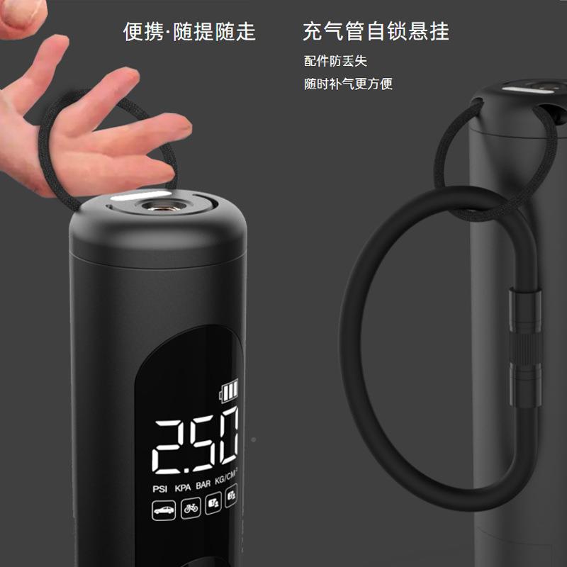 海外仓境无线便携式车A23载气泵小轿车冲气泵小型车汽充跨轮胎打