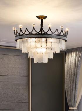 奢吊灯后简现代水晶客厅灯约AT-130灯大气时尚餐厅卧室202轻5年新