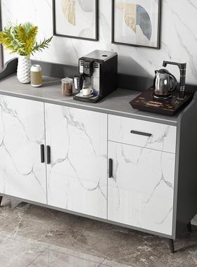 岩板餐边柜简HJE约橱现代茶水轻储物柜柜厨房碗柜奢客厅一体靠墙