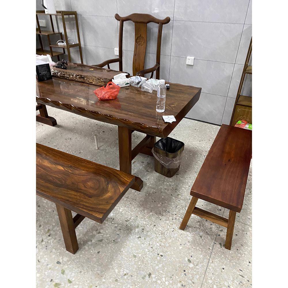 中坎式长茶长凳36板凳实木条凳子花梨木茶桌大凳子奥板凳长原木