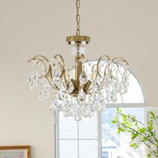 复古式 水晶书吊灯美后现代卧房室客厅餐厅创意房83间灯具 轻奢法式