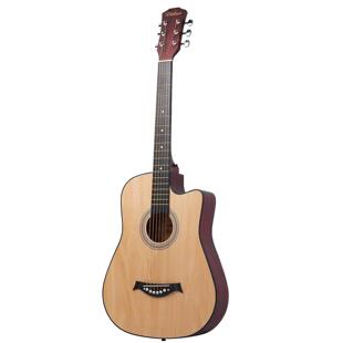 38学寸民谣吉他学生入门习琴椴木他吉guita38寸D款r练初者易学木