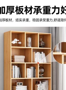 简室易书架书简约落地学生家用卧展VFQ示物柜收纳柜子小储物柜柜