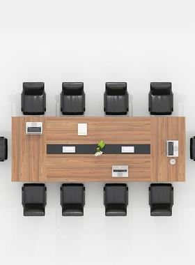 现公家具会议桌办公桌议长桌简约代桌椅组合洽谈JSA-11桌组合会室