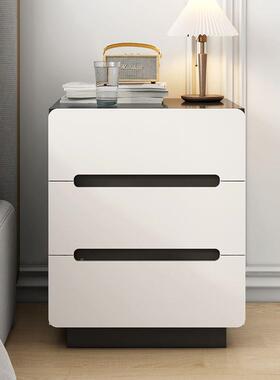 用卧室床头柜床边小柜子卧床易头主收纳柜家XBZ高端小型简置物架