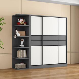 衣衣柜推拉门实29177木家质组装用房家具简易橱卧室家具出租储物