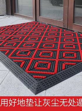 外地垫场商大户厅合一防滑进门三拼接除尘地毯刮泥蹭踏MFN脚塑料