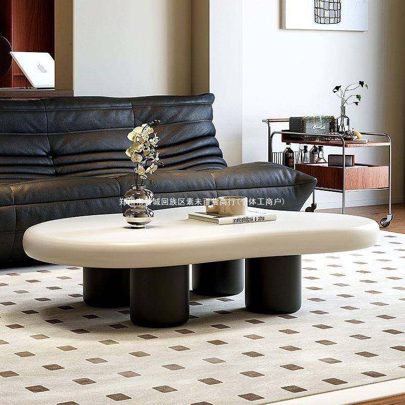 新款搭色云朵茶客厅现代简约奶M-548574形油风小户厅型不规几则异客茶几桌,影音电器,DIY配件,淘宝优惠券,粉丝福利购,淘宝优惠卷