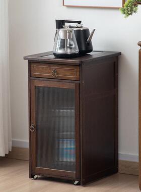 家用烧水壶一体茶边柜茶桌边物柜动茶柜水泡茶台办82158公室茶移