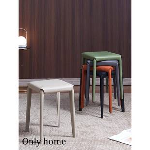 马凳轻奢可简叠放客厅餐桌凳家餐厅鞍椅子用等位凳子见详情约皮革