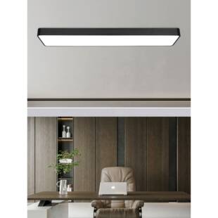 办公室56长条顶会议室直播间教灯室客厅过道超方亮长形平板吸灯