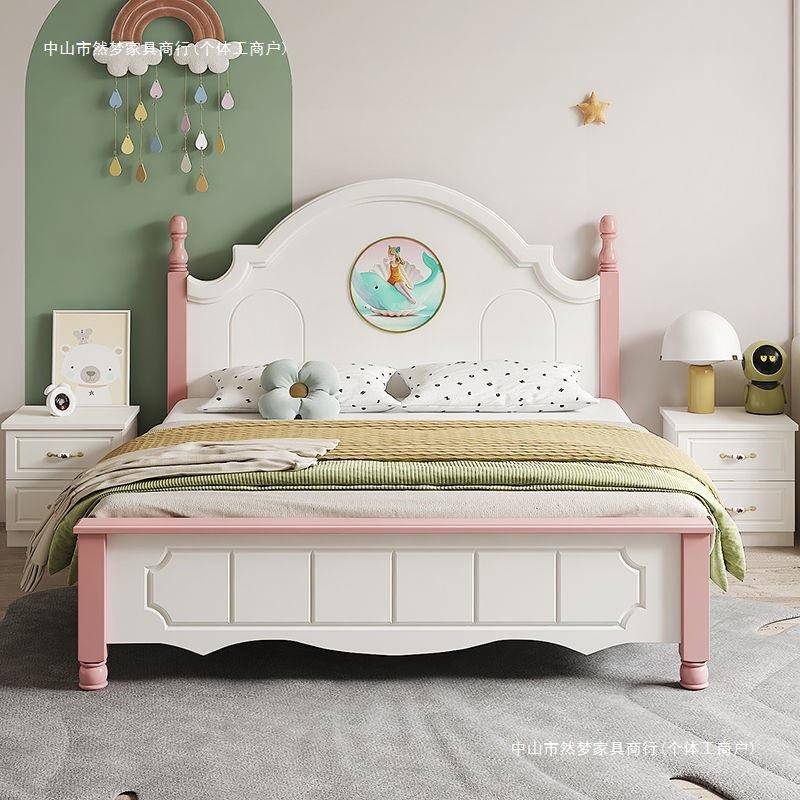 实木儿童床男孩女孩型双人床见详情现代简约式学生经济主式卧公主