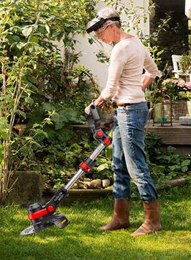 锂电草机家割除草机IVG电动打用草机园林修剪机充割电式灌机草坪
