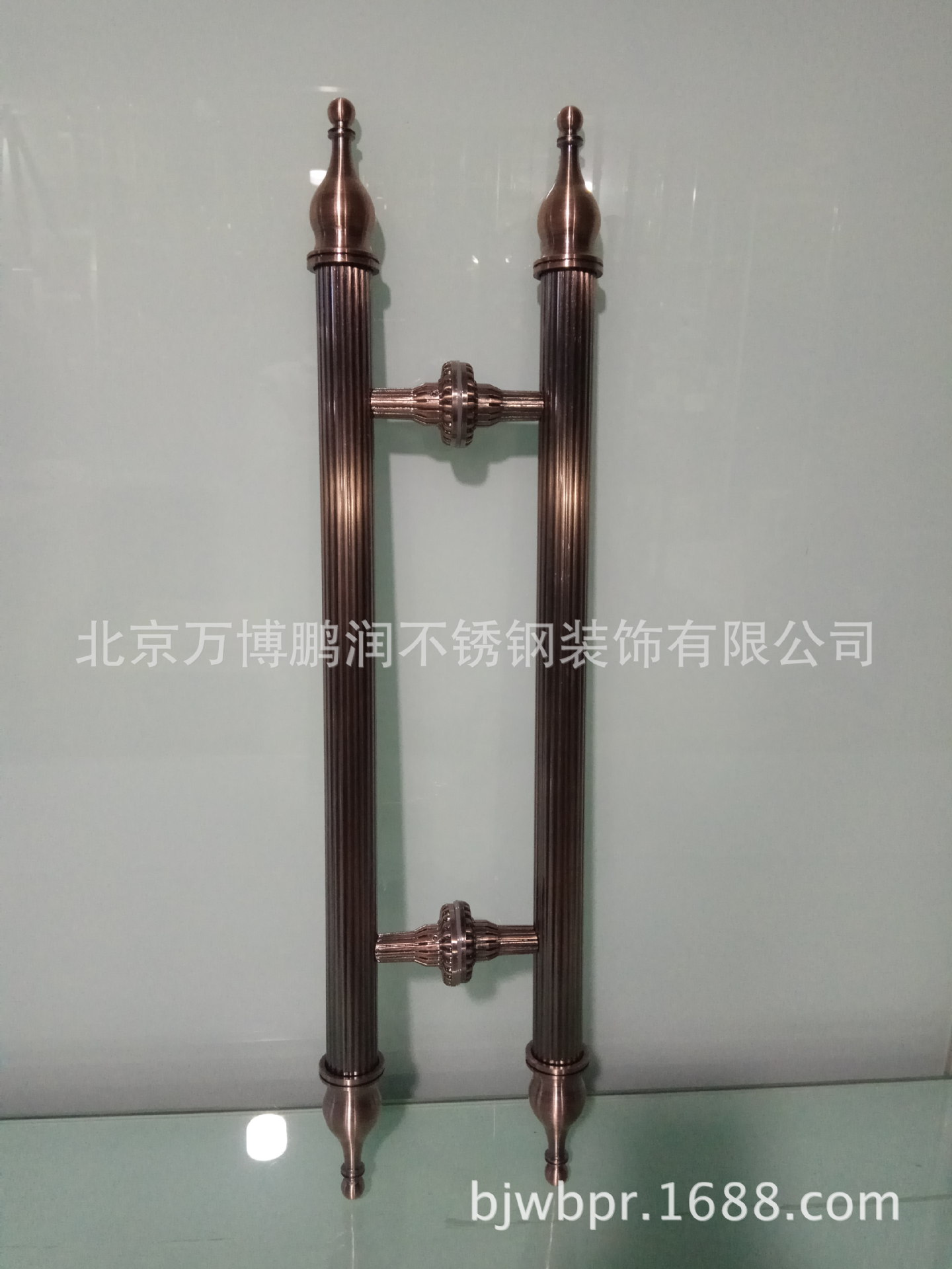拉手葫芦头工艺不锈钢玻璃门铜门把手抽屉柜门提手把手新中式