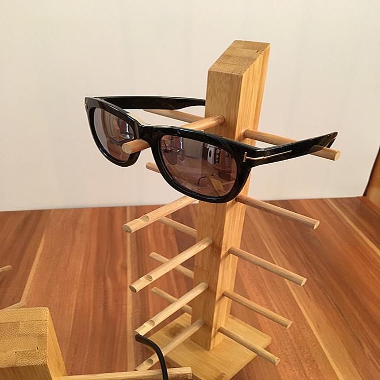 新款楠竹太烤漆阳古镜展示列道具17.5*15*复柜台眼镜装饰陈货架