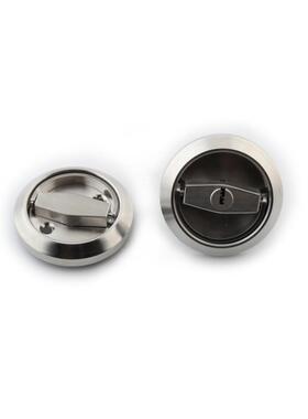 锈钢隐形门锁暗藏式双拉面环L18091锁通不用型门房门锁移门卧室内