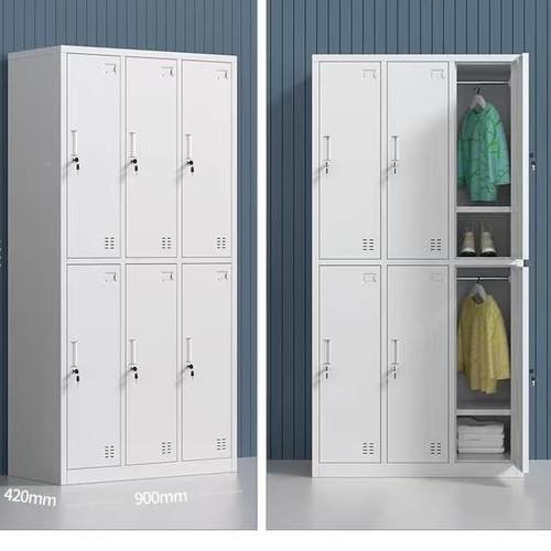 双2门更衣门舍衣柜柜更衣柜子二门衣柜衣铁员工单位宿柜带储物柜2