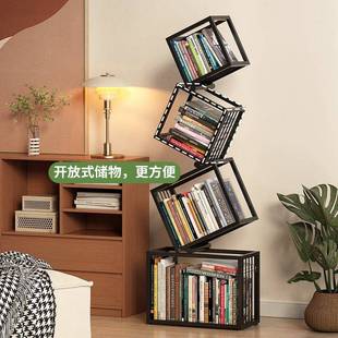 家意转角USZ立用式 创异性书现代落地简约置物架书柜书架房角落架