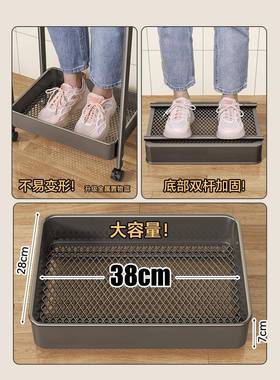 厨房置物放架小推车落地用家可移动多层功架子Z7887JM7多能果蔬菜