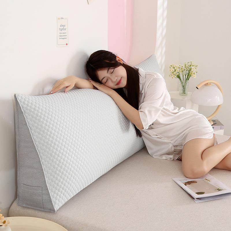 简榻约床weidie-2头长三角软包大靠垫榻米床上双人靠背冰豆可拆豆,居家布艺,抱枕被,淘宝优惠券,粉丝福利购,淘宝优惠卷