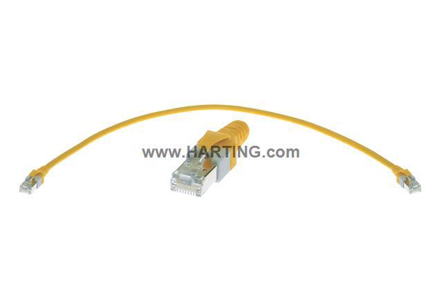 HARTING浩亭09474747005超5类进口网线预制双头网线0.6米