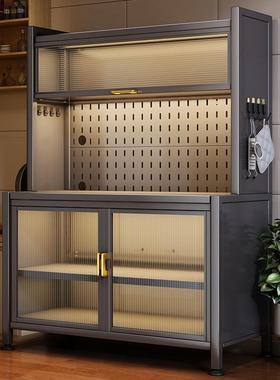 靠墙柜子储柜纳家用简易置物柜碗柜客收厅厨房物橱QWI边柜置物架