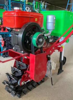 业山地VDQ田园管理链轨开履带式微农耕手扶自走式犁地翻地机机沟