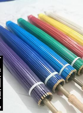 绿色红色纯色油手纸伞防雨防晒实用IXV风古女国传统纯工中风男式