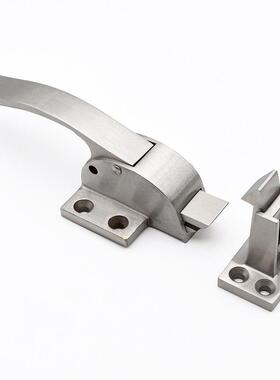 FS55-198冷库门锁H3锈0不钢碰FHS55-19锁自动扣蒸柜烤箱烘箱门把