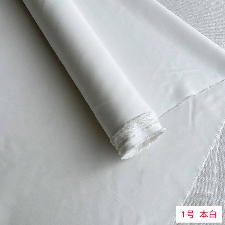 140宽幅8/10姆米真丝电力纺布料 黑白真丝电力纺服装裙子睡袋面料