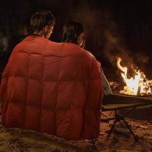 A类9毯5白鹅绒披肩毯羽绒被子睡盖小户外XISHE-羽午露营毯子便携