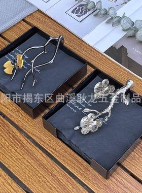 欧式不锈桌钢纸盒黑色方形餐厅酒样板房餐定点巾防店指纹餐J350巾