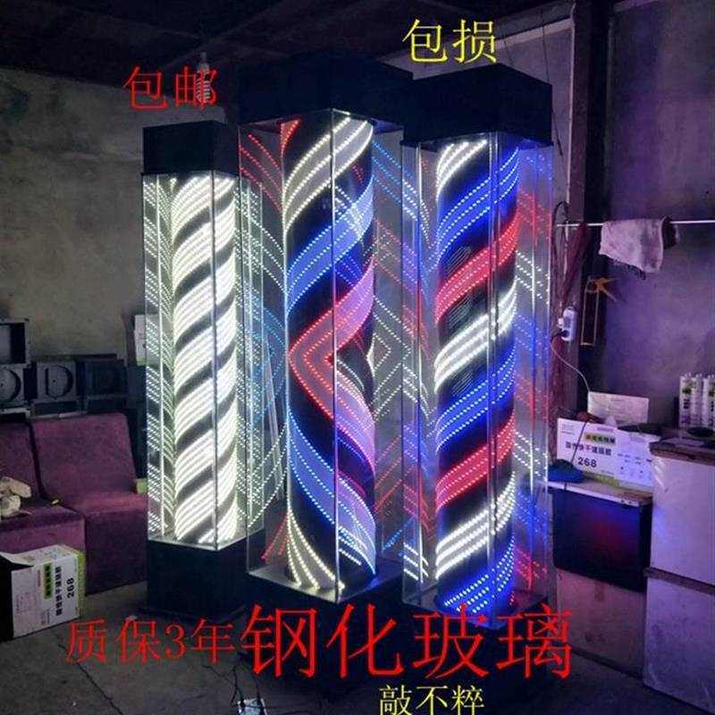 转灯理发店转灯落地美发店门口大转灯超亮发廊超亮旋转灯网红