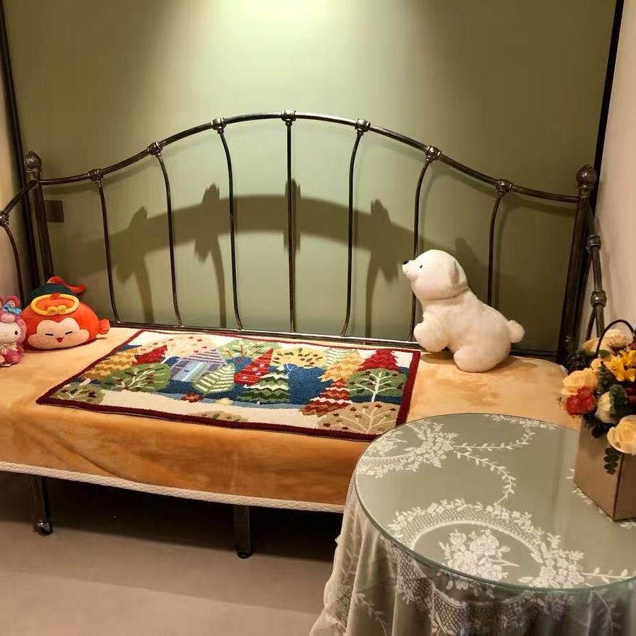 铁艺沙发床欧式沙发公主床单人沙发书房沙发坐卧两用小户型沙发床