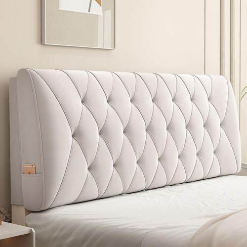 床床头双靠垫软包靠枕床头板垫人大靠背榻榻米EFI头靠背垫自粘可