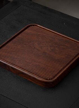 中式竹木正方形竹制茶盘家用新茶具套61230海装茶排水蓄水式茶竹