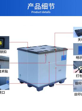 料围板板箱高承重蜂OBN窝周转箱吹塑折叠天地盖物流中塑空环围板