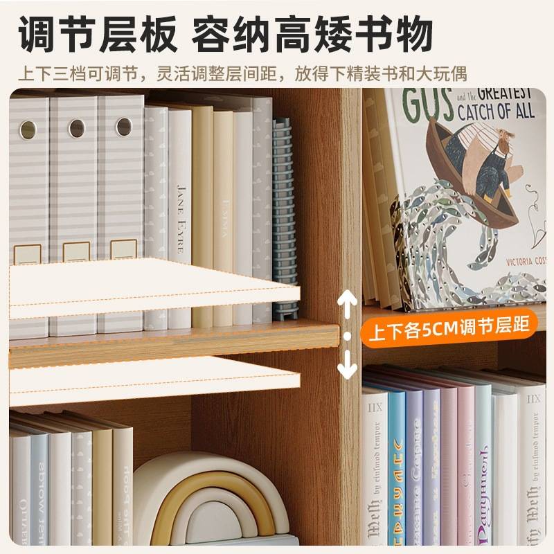 矮书柜实木家用自由组合格子柜日式隔断柜储物柜置物客厅落地书架