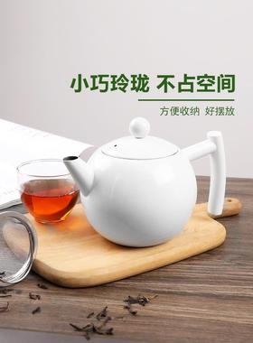 30壶4不锈钢茶家泡茶用小茶壶厚带滤62059网欧式酒楼餐厅饭店加茶水壶