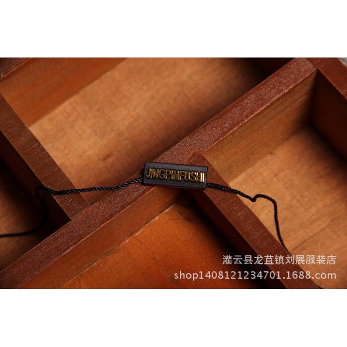 现货英文双插吊粒/通用吊粒/吊粒/通用双插吊粒/服装吊粒吊牌绳