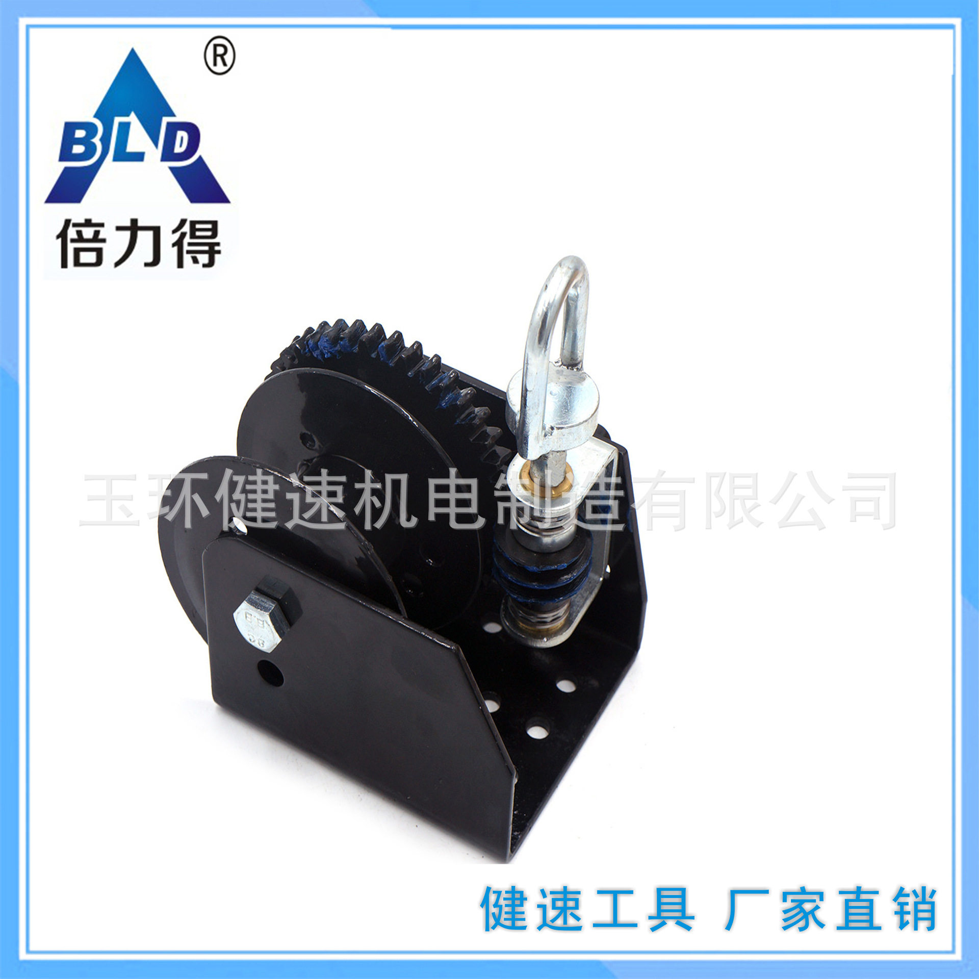 倍力得专业涡轮水线手动绞盘单股2000磅空架养殖工具料线卷帘
