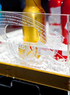 酒吧清吧kt克v冰块啤酒桶饮料鸡d尾酒香槟桶双层77529亚力le发光