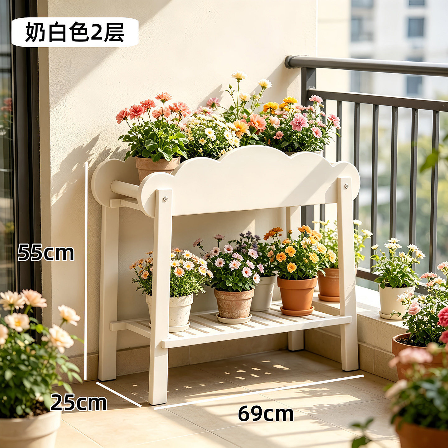 家用花架子置物架落地式不占空间花盆架盆栽架多层放置架结实耐用