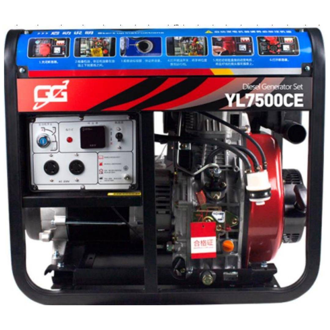 亘高柴油2电无品牌/机3KW瓦/5/6/8/10千单相20V三发相380V静音家