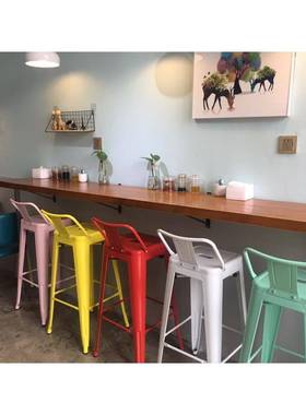 ft实木墙上一字隔BTZ置物搁板墙电脑桌家用板架写靠字台挂墙书桌