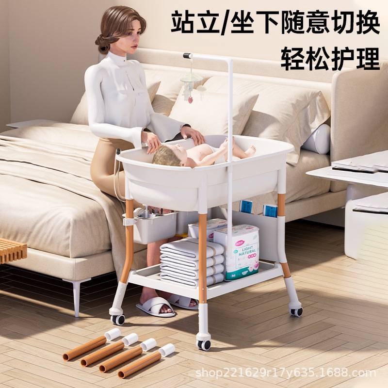 尿布台洗澡一体台婴儿护理台宝宝换尿布台新生儿可浴盆按摩抚触台