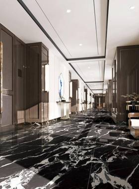 前哑光粒黑色石纹瓷砖600X1200酒客厅餐干厅店厅商超防滑地96260