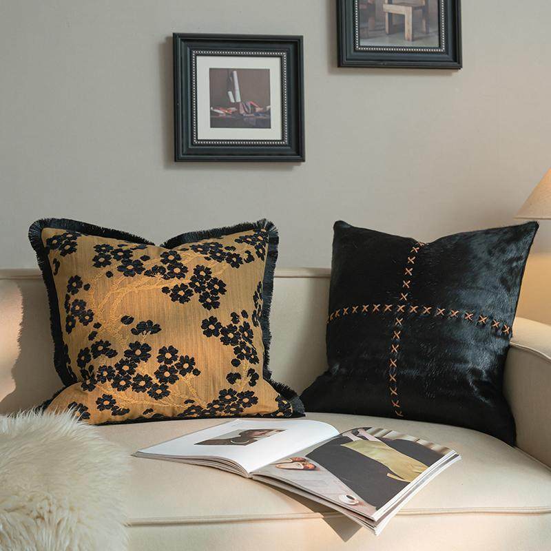 中古美风客厅沙发垫靠拉德色边抱枕包美式轻奢感靠枕TTqfurrz新中,居家布艺,抱枕被,淘宝优惠券,粉丝福利购,淘宝优惠卷