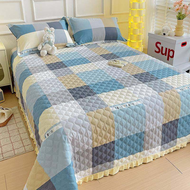 2025新款纯棉三件套床保罩床单三垫套护加厚榻榻米全包防件滑铺盖,床上用品,床裙,淘宝优惠券,粉丝福利购,淘宝优惠卷